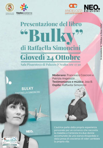 Ottobre in rosa, a Palazzo d'AValos la presentazione del libro Bulky 