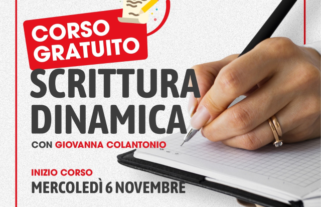 Progetto Giovani, al via il “Laboratorio di Scrittura Dinamica”