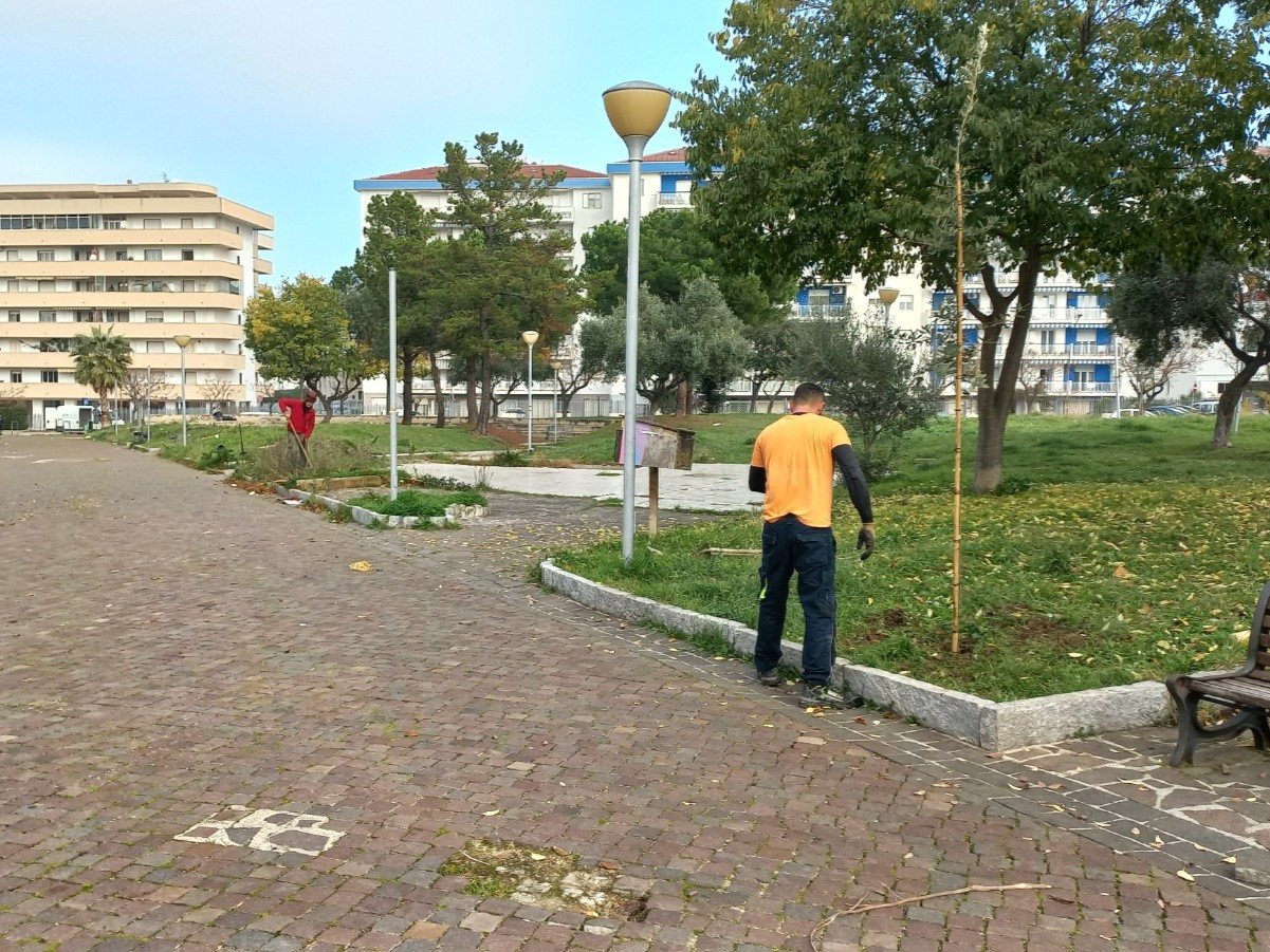 Nuova area verde nella villa “Falcone e Borsellino” di Vasto: piantati 21 alberi