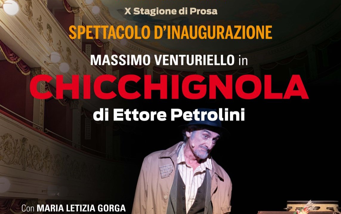 Sabato 18 gennaio “Chicchignola” apre la decima stagione della prosa del Teatro Rossetti