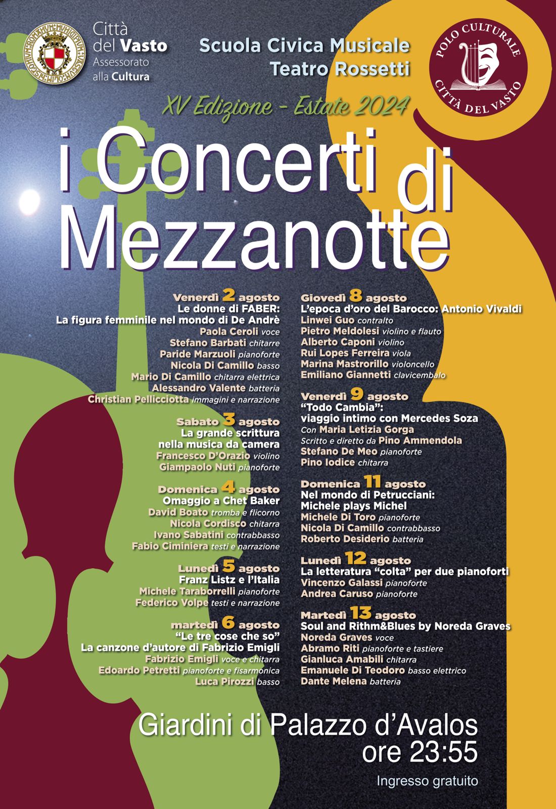 Al via la XV edizione dei Concerti di Mezzanotte  