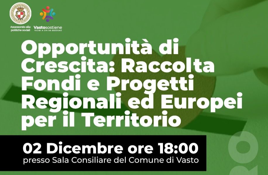 A Vasto un incontro per costruire il futuro con progetti regionali ed europei