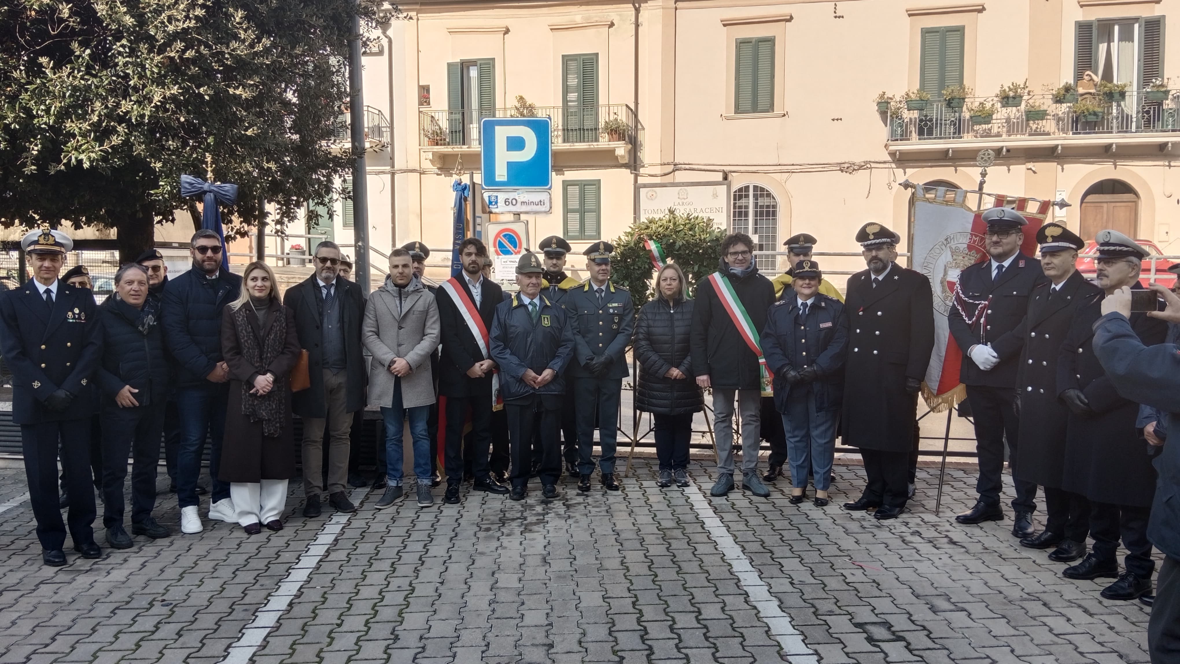 Giorno del Ricordo, deposta una corona d’alloro al cippo in Largo Tommaso Saraceni a Vasto