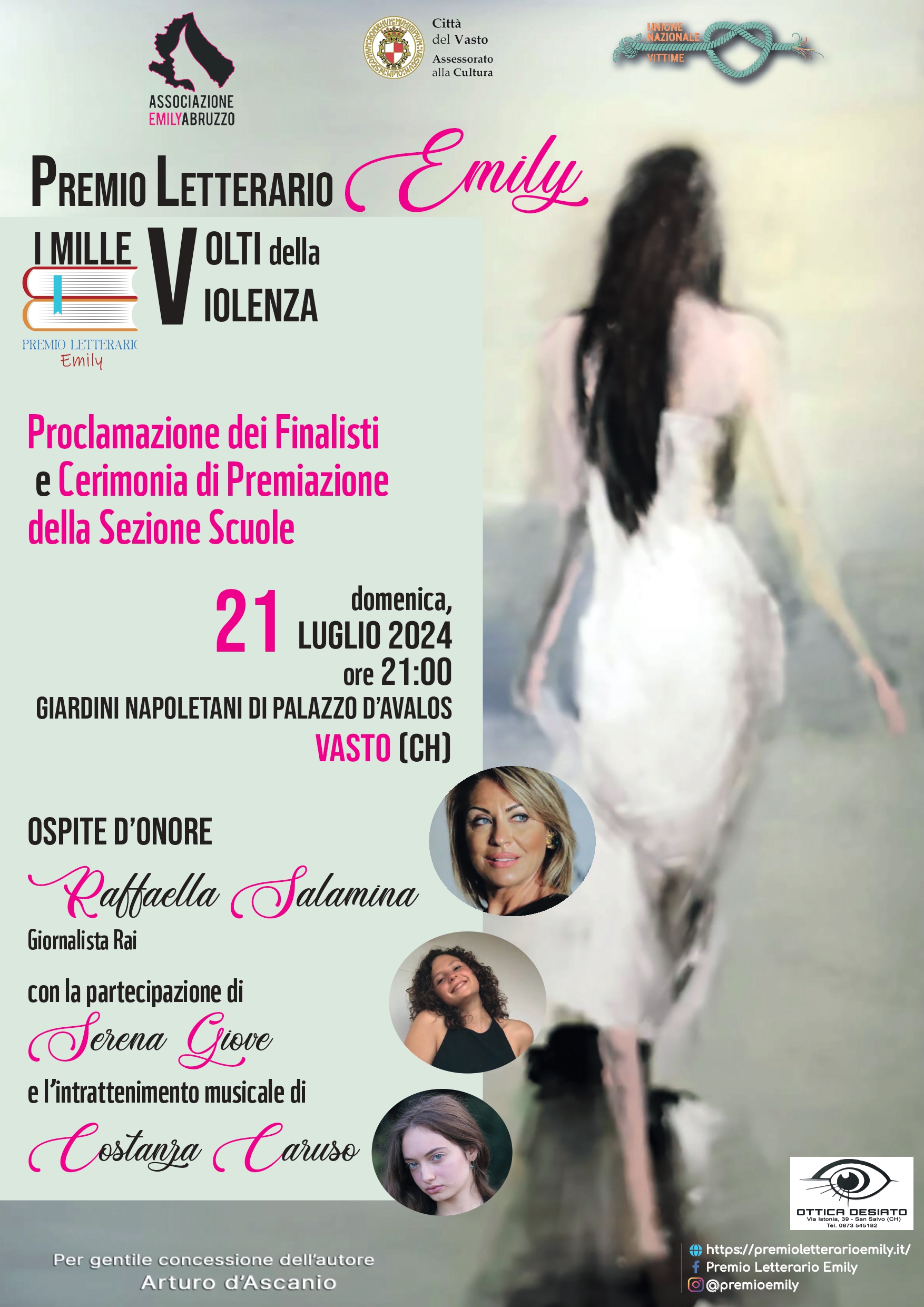 Premio letterario Emily "I mille volti della violenza" tutto pronto per la semifinale del concorso 