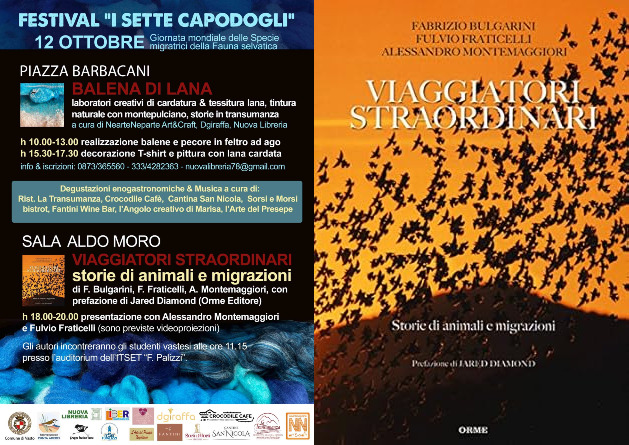 Festival dei Capodogli, il 12 ottobre presentazione di un saggio sulle migrazioni e laboratorio creativo